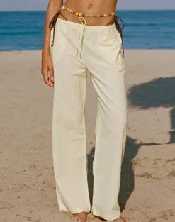 Wasic Wide Leg Trouser in Lemon