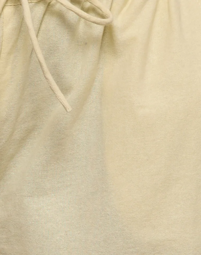 Wasic Wide Leg Trouser in Lemon