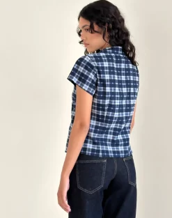 Wilman Shirt in Tartan Dark Blue