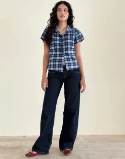 Wilman Shirt in Tartan Dark Blue