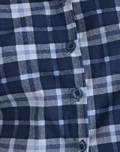 Wilman Shirt in Tartan Dark Blue