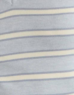 Yasra Jumper in Stripe Knit Cream Grey