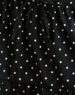 Yasumi Mini Skirt in Basic Polka Black