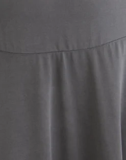 Yauri Long Sleeve Mini Dress in Cupro Grey