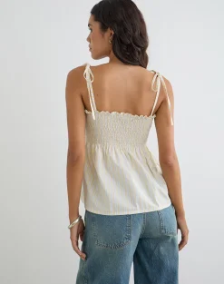 Zerah Top in Candy Stripe Yellow