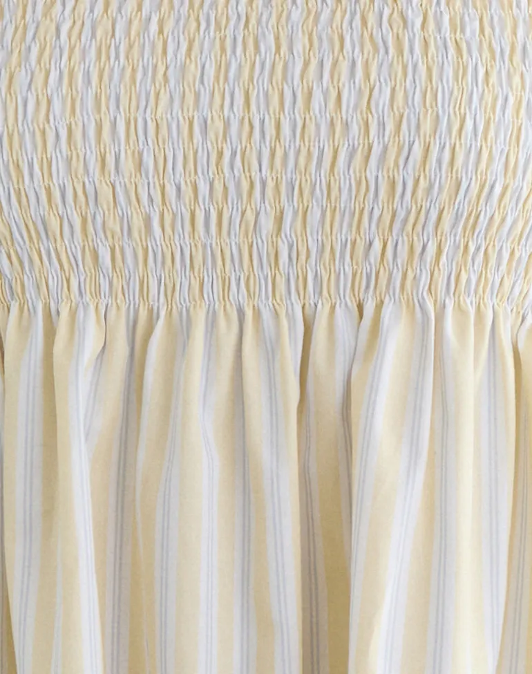 Zerah Top in Candy Stripe Yellow