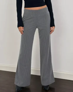 Zolena Trouser in Tailoring Pinstripe Grey