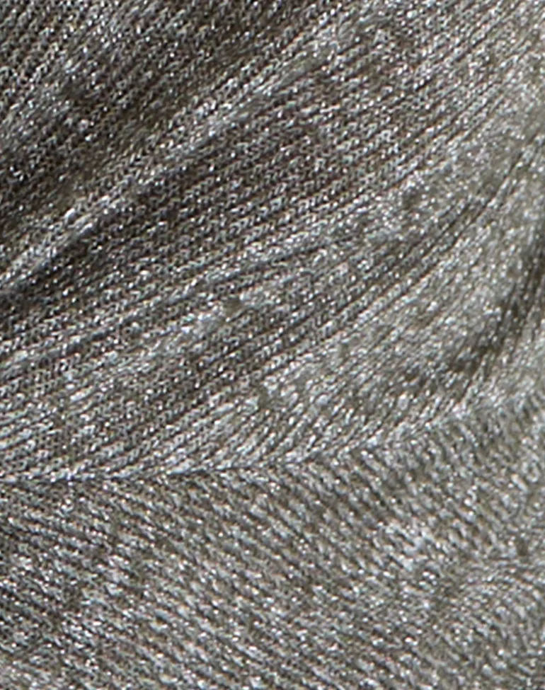Zoril Twist Top in Glitter Knit Khaki